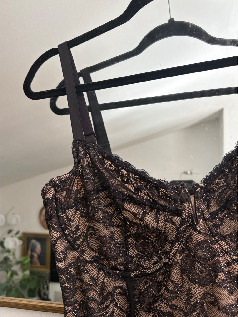 Popilush XXL Shapewear All-Lace Hourglass Corset Side Slit Midi Dress